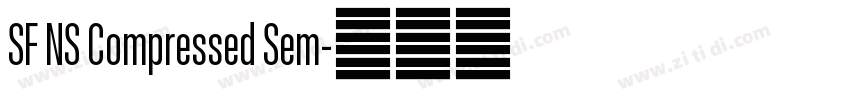 SF NS Compressed Sem字体转换